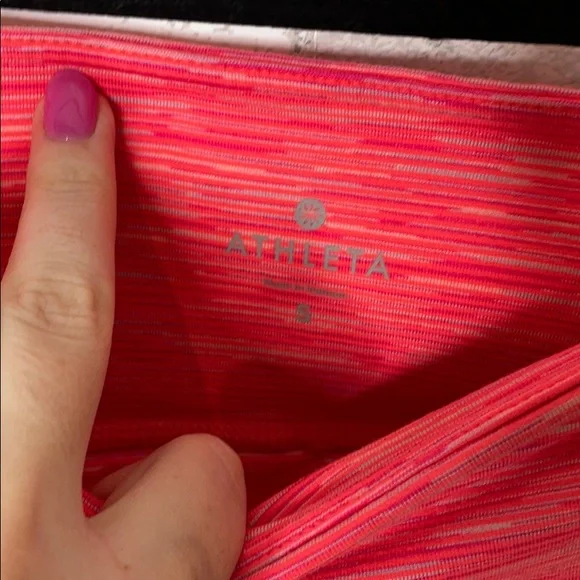 Athleta Energy Power Up Capri in Coral - Picture 8 of 11